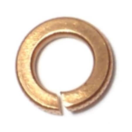 Midwest Fastener Split Lock Washer, For Screw Size #10 Bronze, Bronze Finish, 50 PK 61924